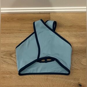 Five dance wear blue crossover top